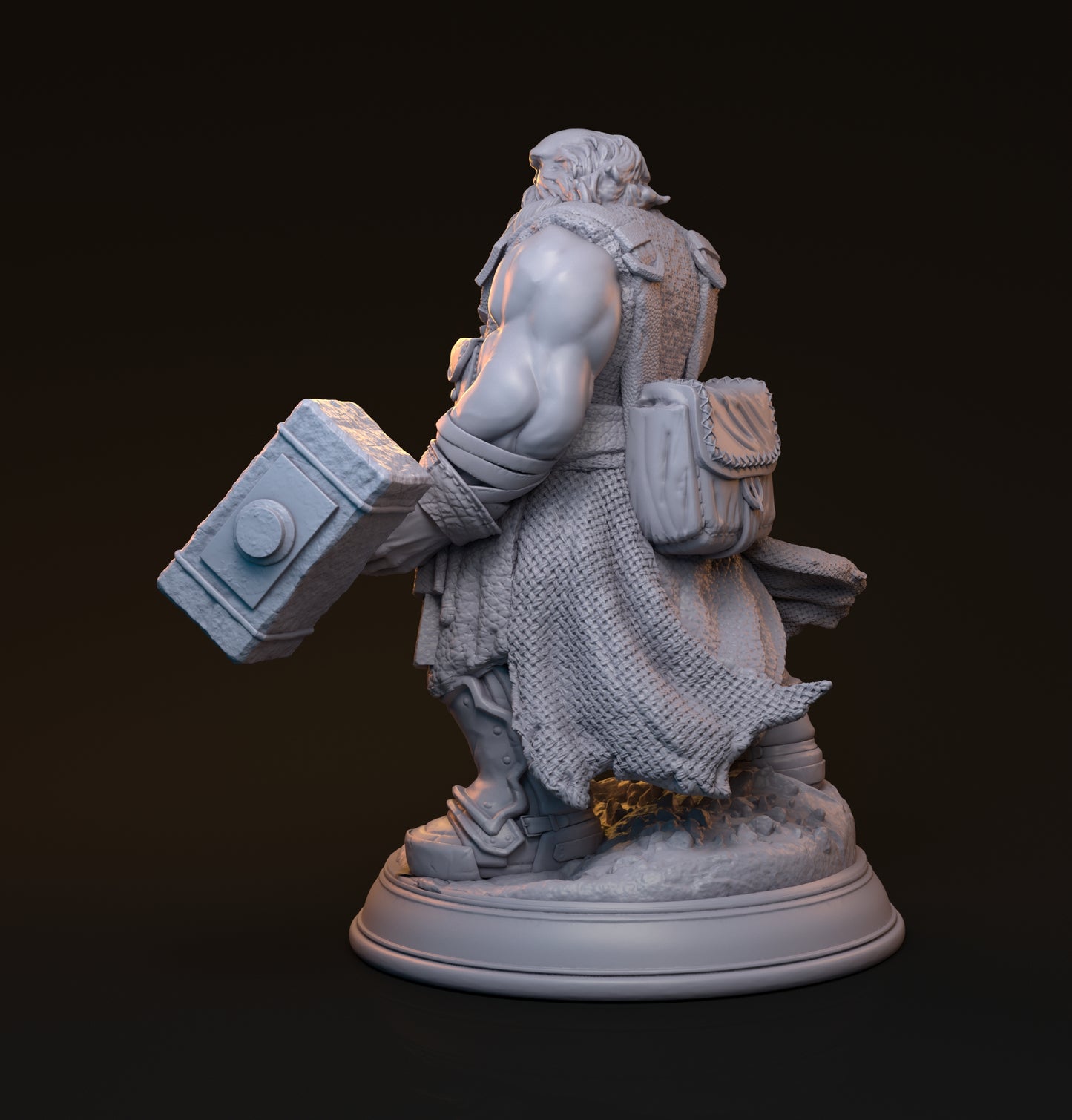 Zwerg Schmied Miniatur | Blacksmith Revyack | Krieger | Tabletop - Mythreal Games