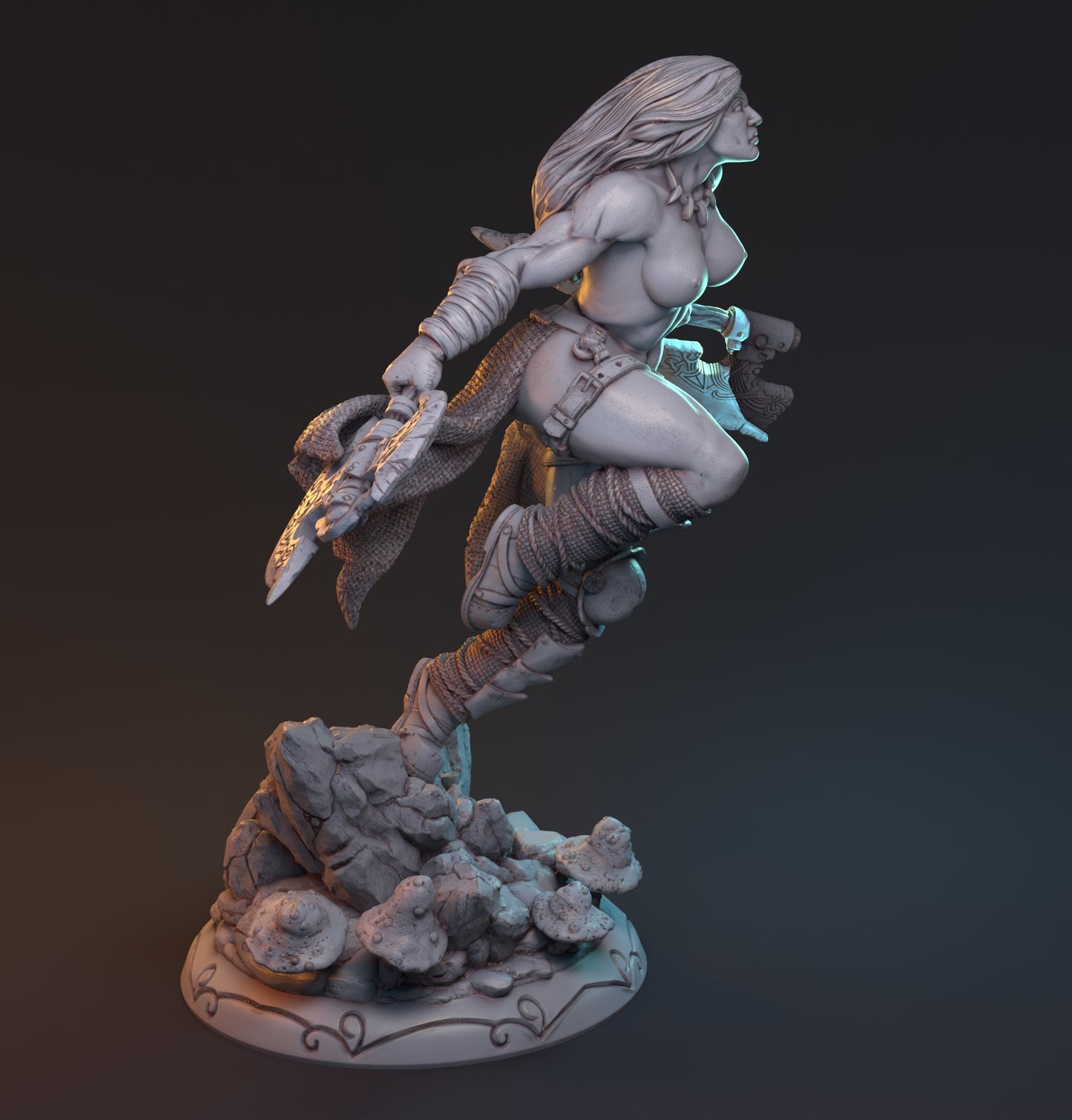 Victoria Vigdis Valkyrie Miniatur | Schildmaid | Barbarin | Mythreal Games