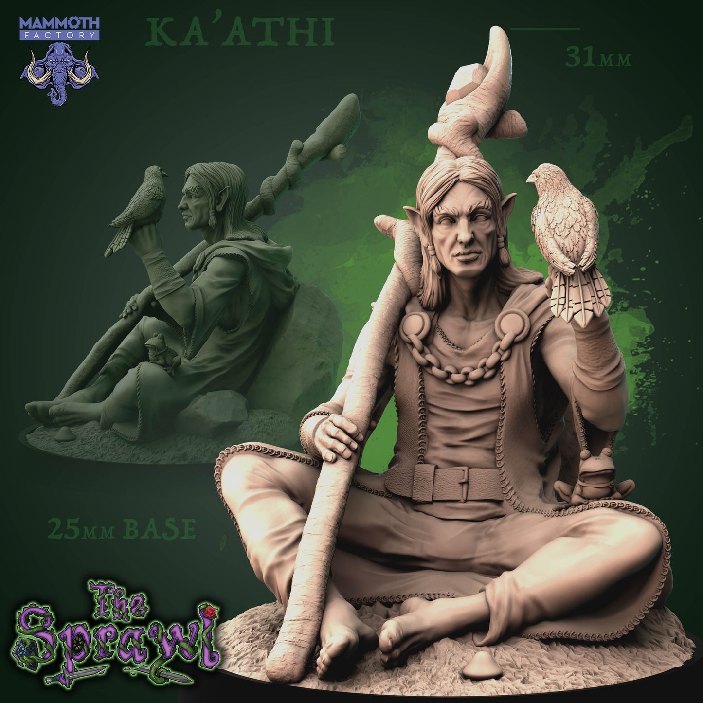 Ka'athi Druid Tabletop Miniatur - Mammoth Factory