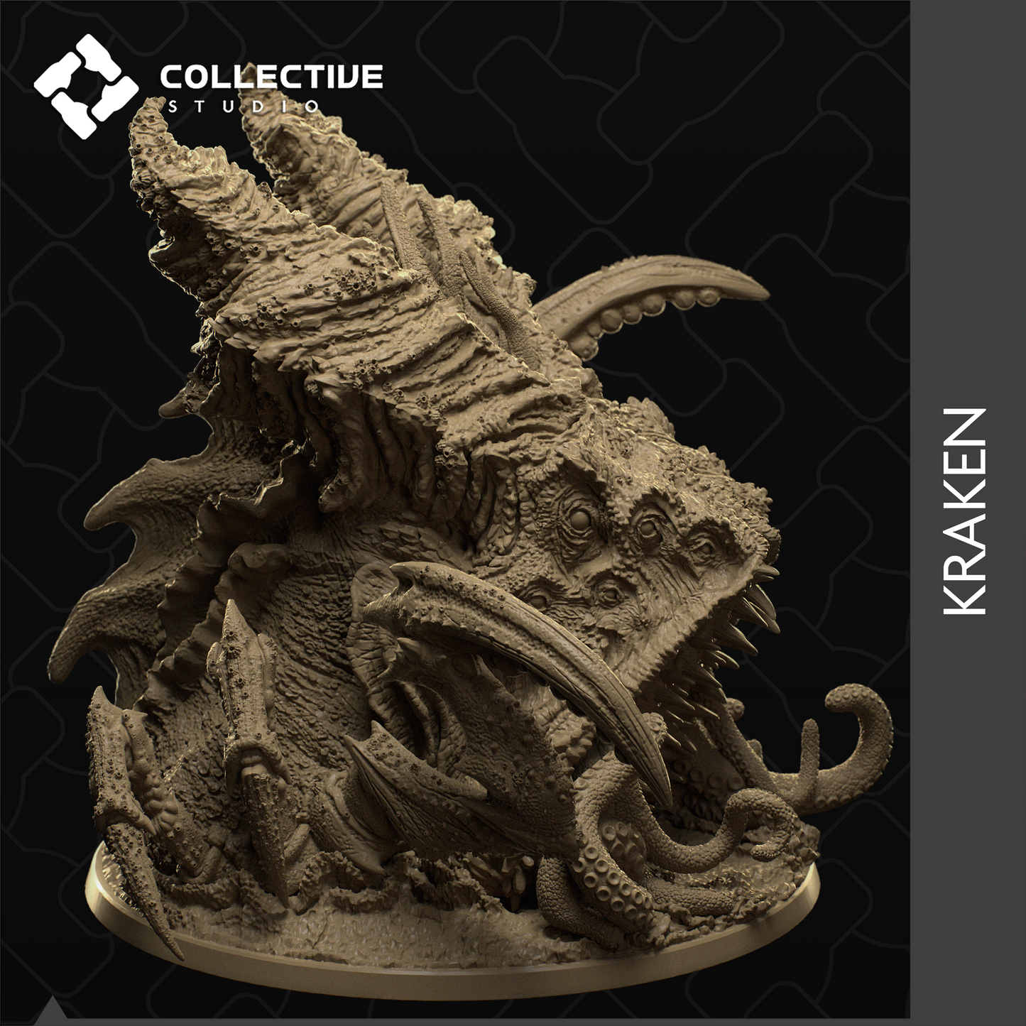 Kraken Miniatur | Seemonster | TTGaming | Dnd | Pathfinder | Collective Studio