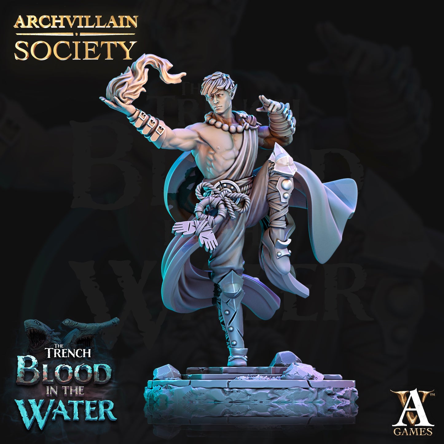 Elf Mönch Miniatur | Rael Amakir | D&D | Archvillain Games