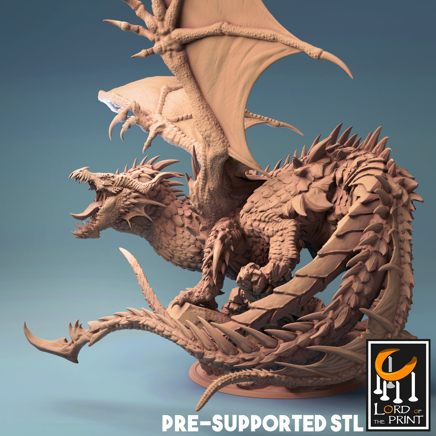 Aspekt von Tiamat Drache Miniatur | 2 Optionen | DnD | Lord of the Print