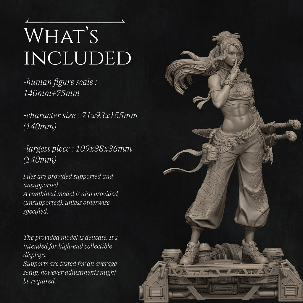 Neo Nixxi Display Miniatur | Cyberpunk | Fantasy | unbemalter Bausatz - Nerikson