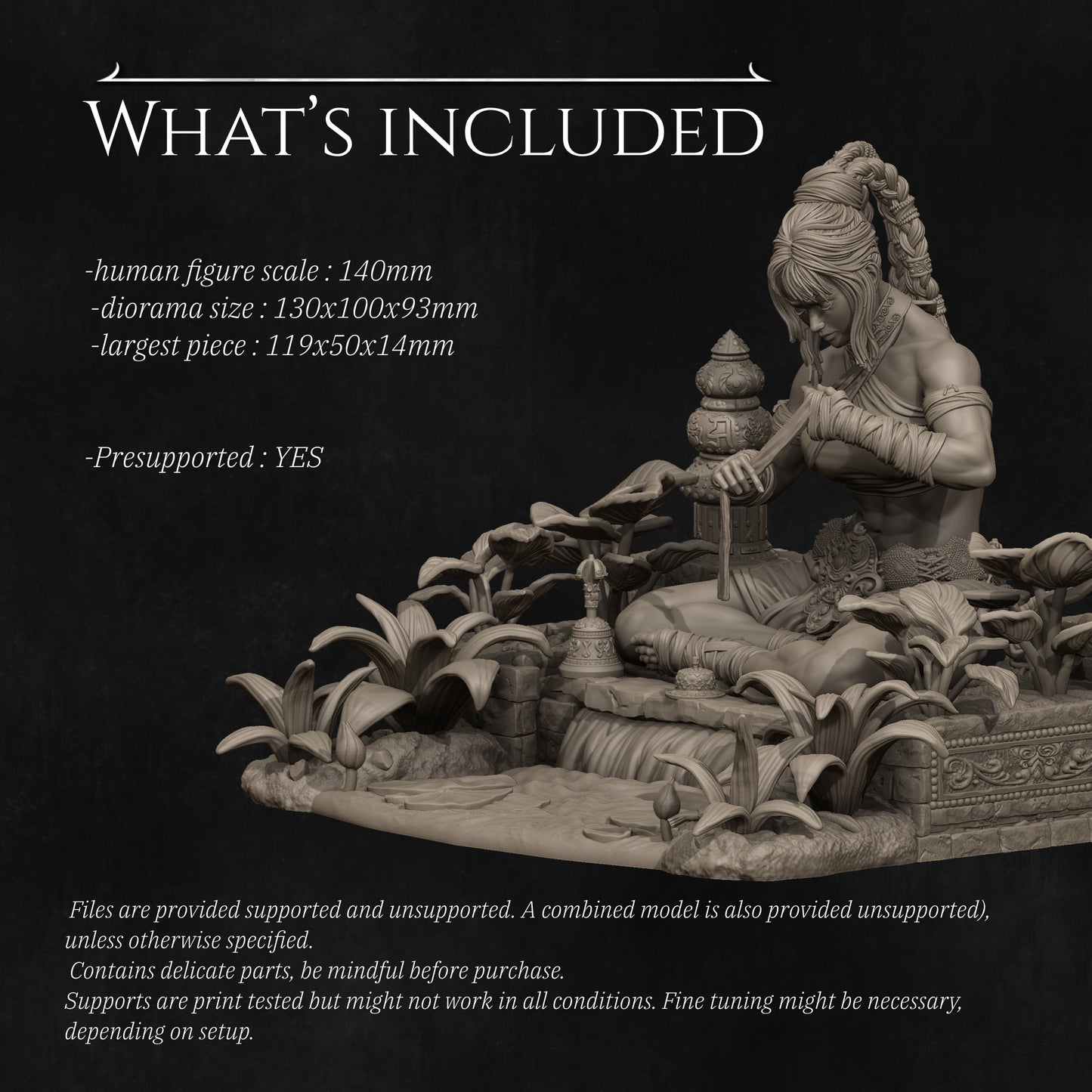 Jingwei the Monk Display Miniatur - Fantasy - Nerikson