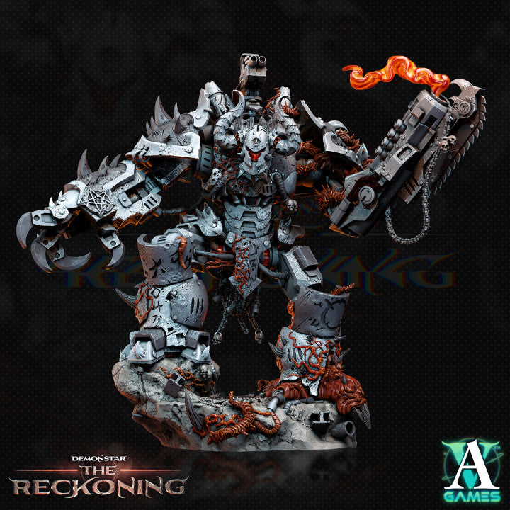 Armari Chaosbred Devastators Mech Miniatur | Tabletop | 8 Posen | Chaos Army | Archvillain Games