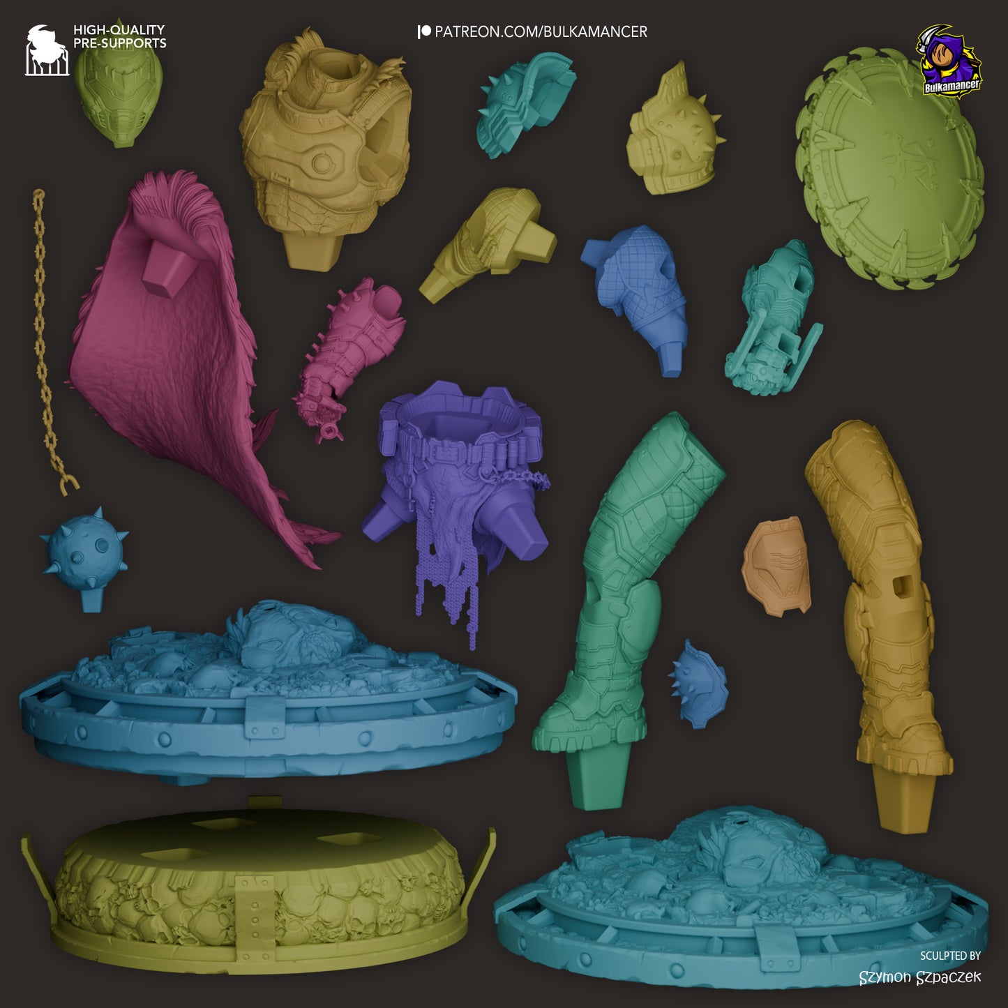 Hellwalker Display Miniatur | Slayer | Fantasy | unbemalter Bausatz - Bulkamancer Sculpts