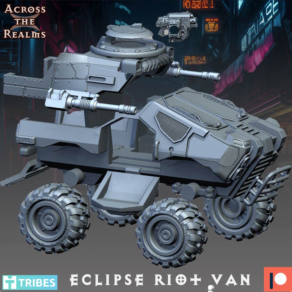 Eclipse Riot Van Miniatur | APC | Cyberpunk Riot Forces
