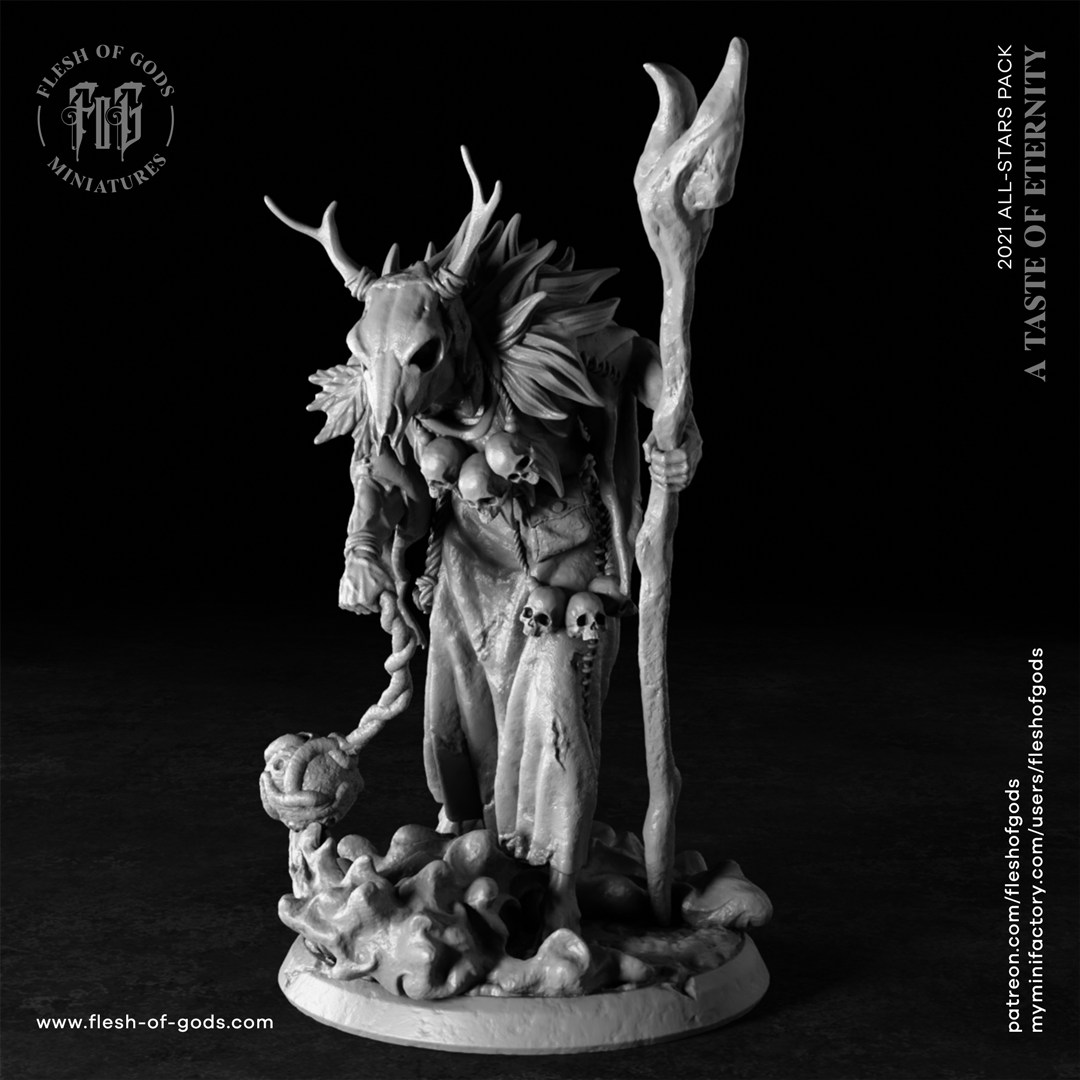 Dunkler Druid Tabletop Miniatur - Flesh of Gods