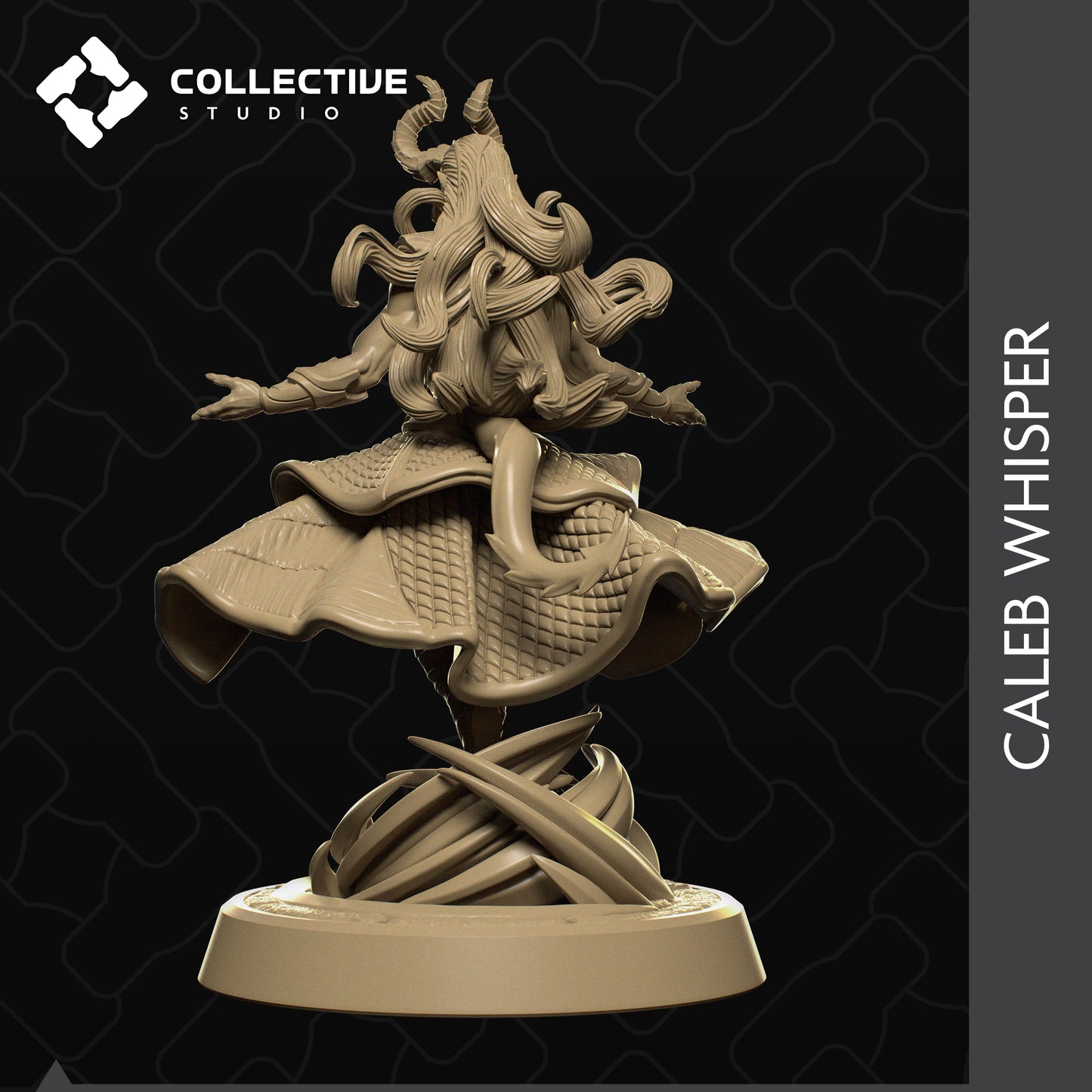 Tiefling Warlock Miniatur | Tabletop | D&D | Collective Studio