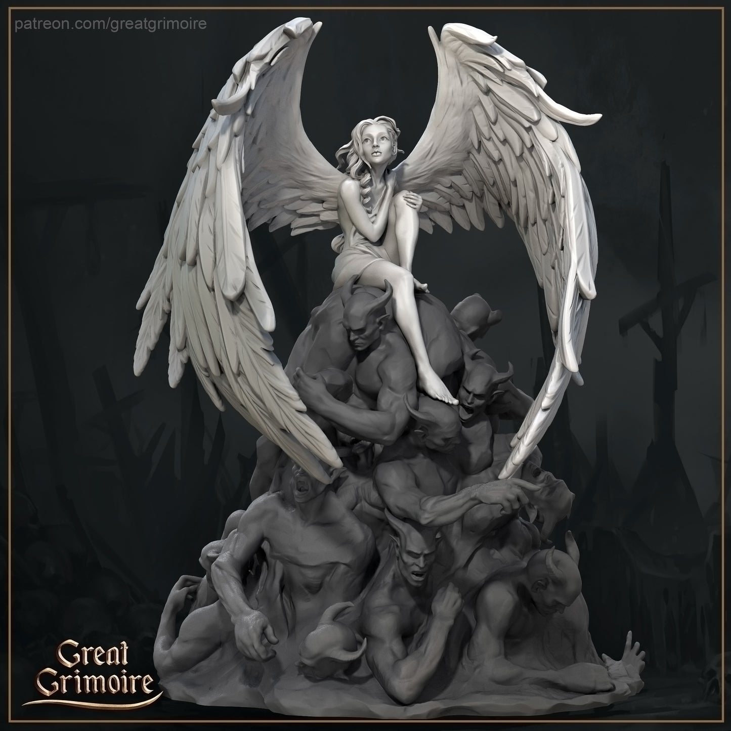 Children of Light and Dark | 75mm | Miniatur- Great Grimoire
