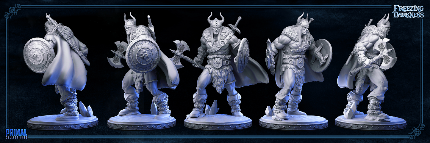 Kreyvos der Barbar | The Barbarian Miniatur | Tabletop - Primal Collectibles