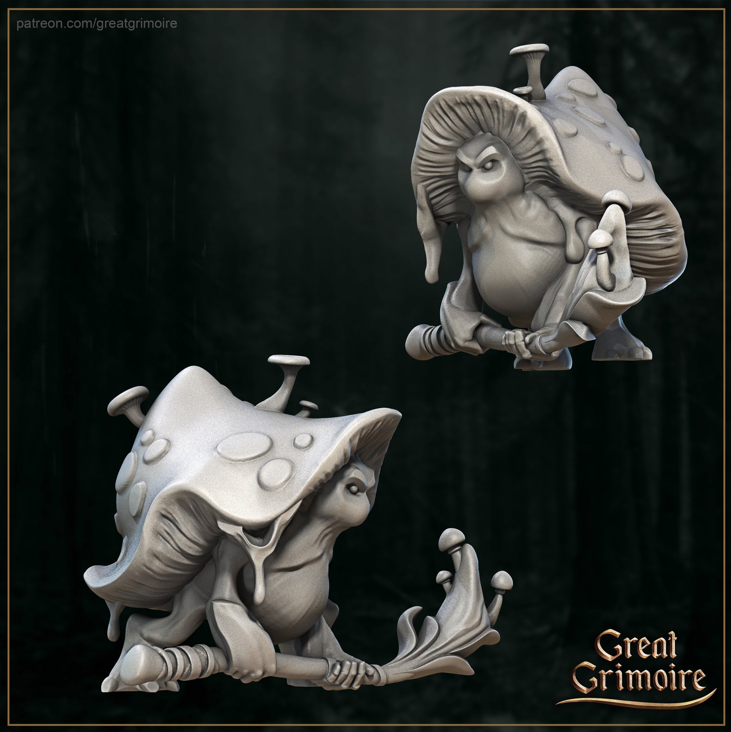 Mushroom Krieger Tabletop Miniatur - Forest Villagers