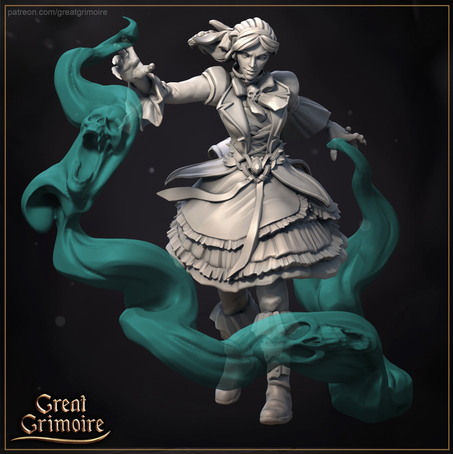 Necromancer Apprentice Tabletop Miniatur - Great Grimoire