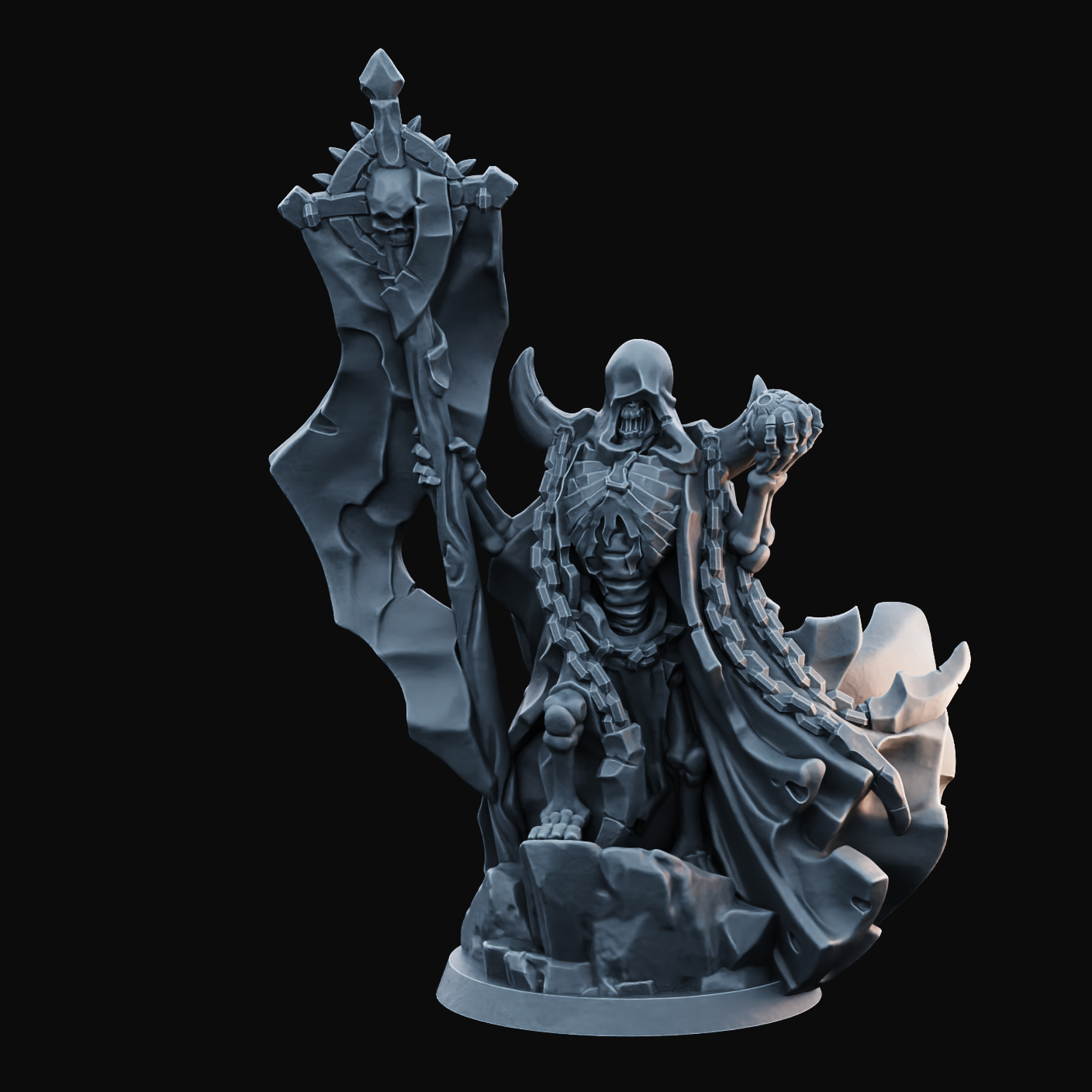 Skelett Magier Miniatur - Arbiter Miniatures