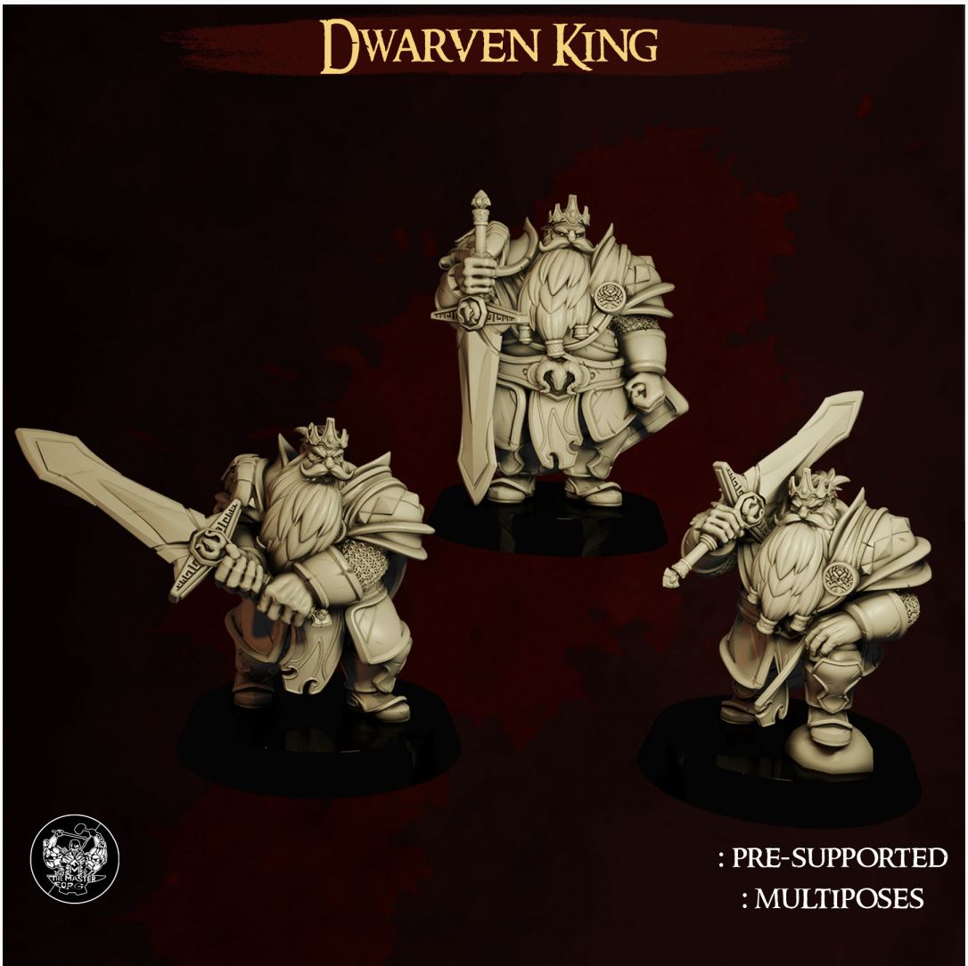 Zwerg König Miniatur | DnD | Tabletop - The Master Forge