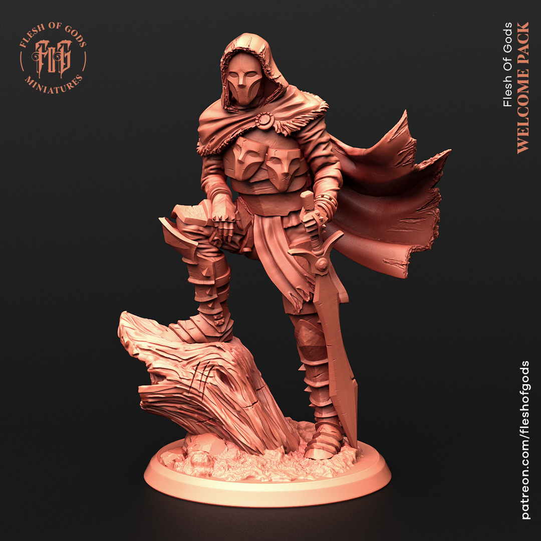 Assasine Tabletop Miniatur - Rogue - Flesh of Gods