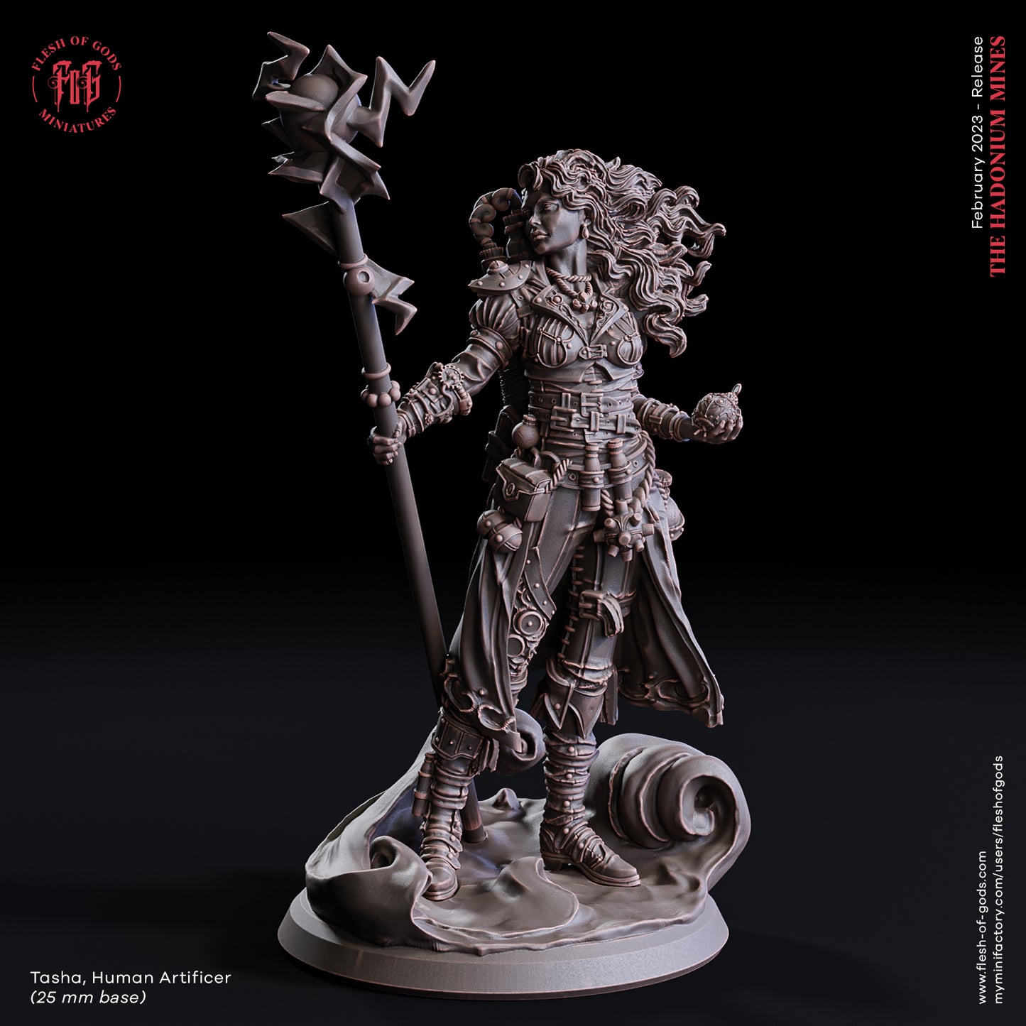 Artificer Tabletop Miniatur | Sorcerer | D&D | Flesh of Gods