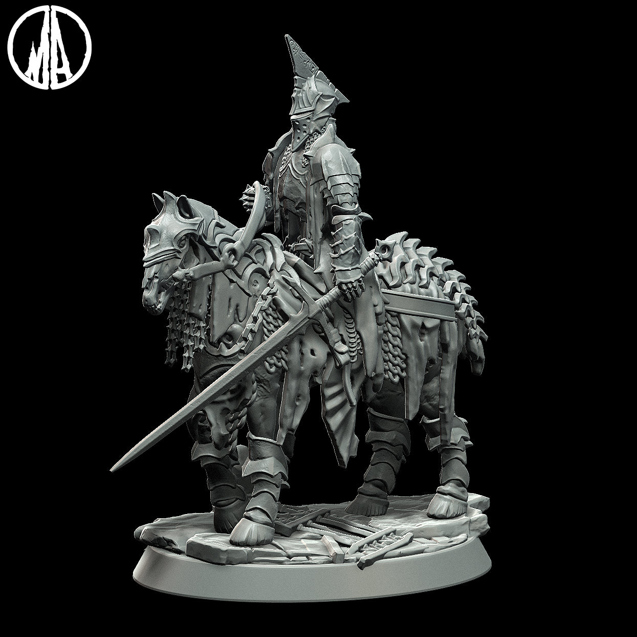 Dunkler Ritter Tabletop Miniatur - Monolith Arts