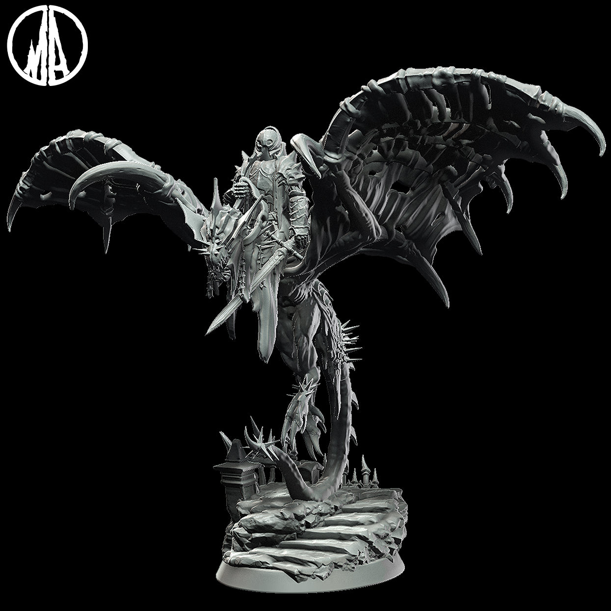 Dragon Rider Tabletop Miniatur - Monolith Arts