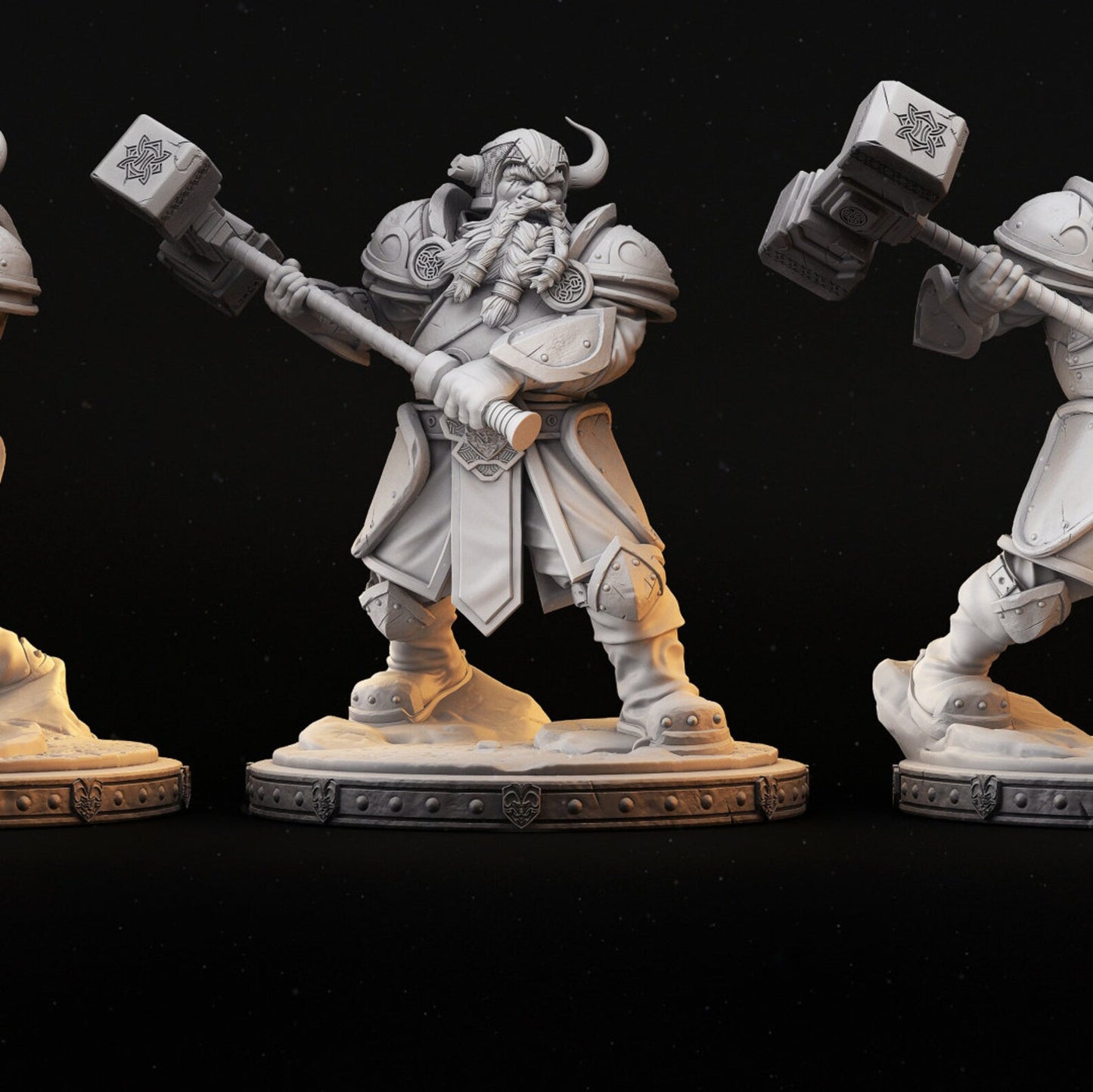 Zwerg Krieger Miniatur | Bruhmmir Dwarf | Tabletop - Primal Collectibles
