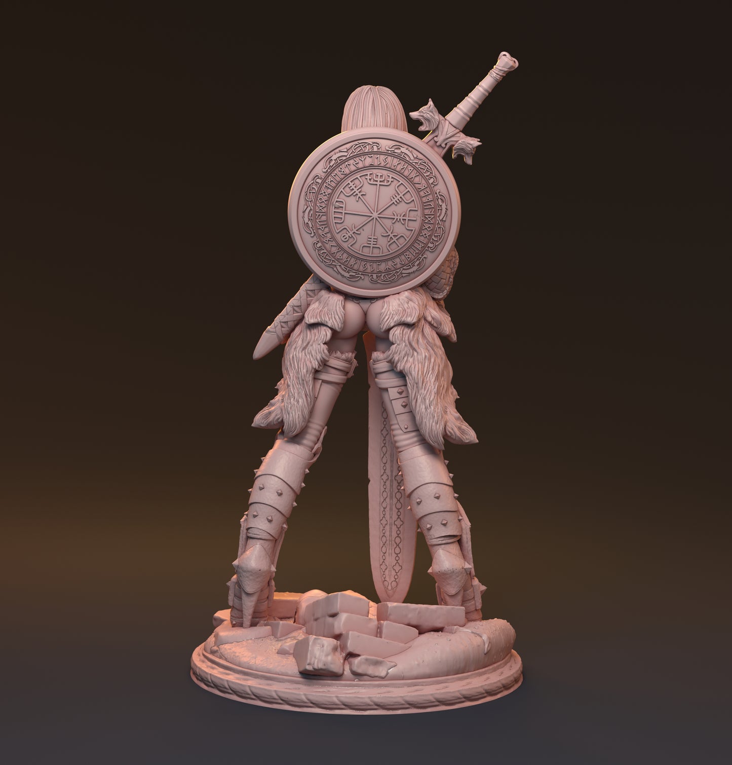 Kriegerin Miniatur | Paladin | Warrior Gaedel | 32mm/75mm - MythReal Games