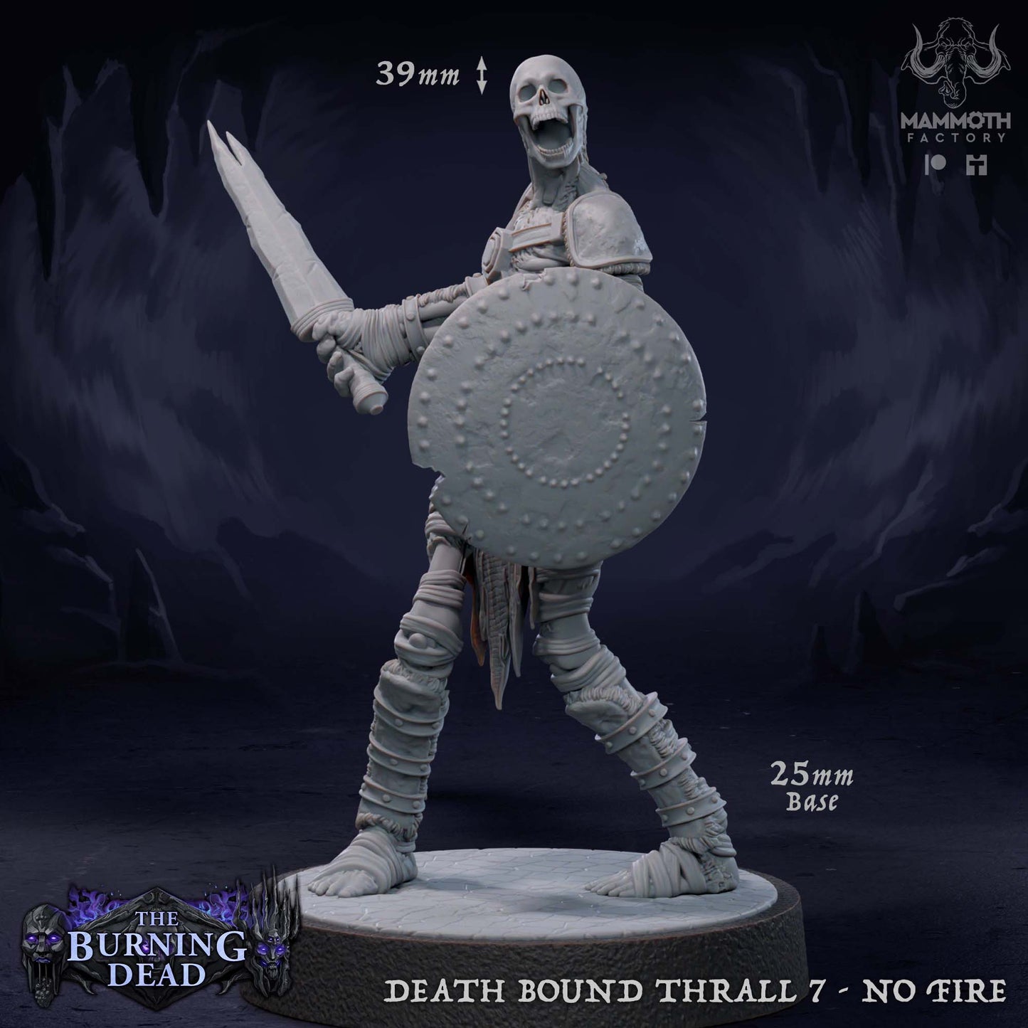 Death Bound Tabletop Miniatur | Skelettkrieger | 7 Posen - Mammoth Factory