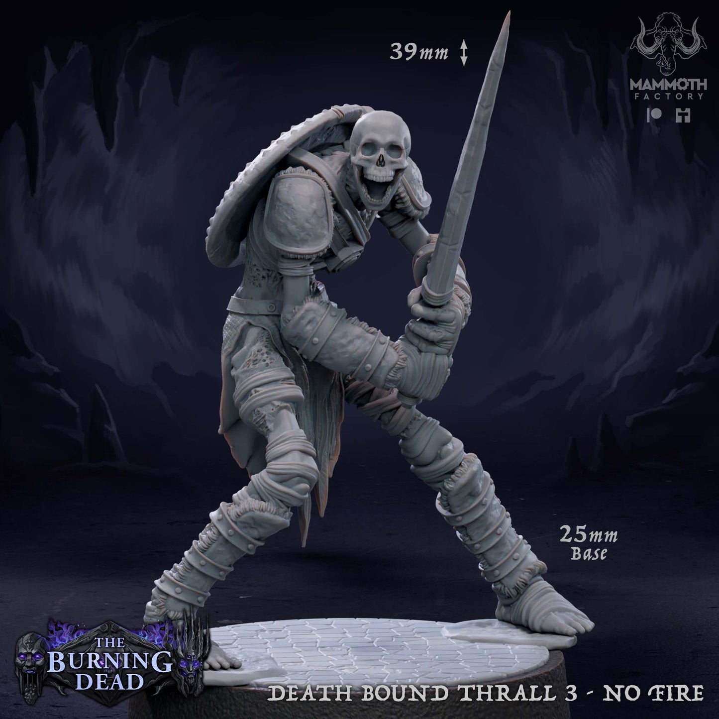 Death Bound Tabletop Miniatur | Skelettkrieger | 7 Posen - Mammoth Factory