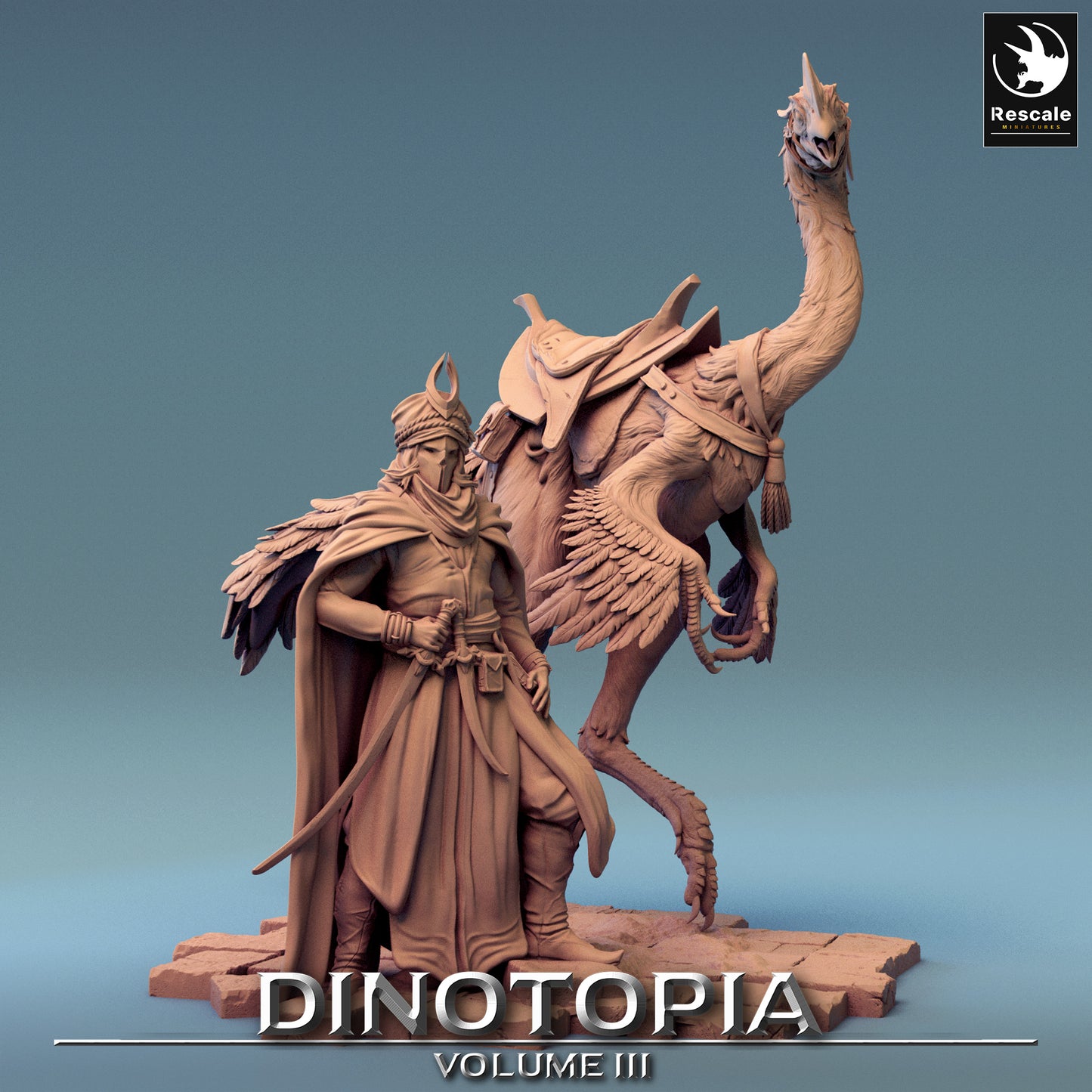 Dinotopia Diorama Guard Miniatur - Dinosaurier | Oviraptor - Rescale Miniatures