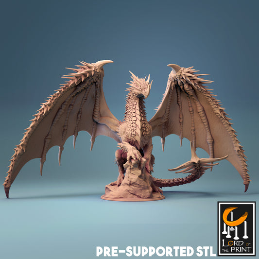 Uralter Roter Drache Miniatur | DnD | Lord of the Print