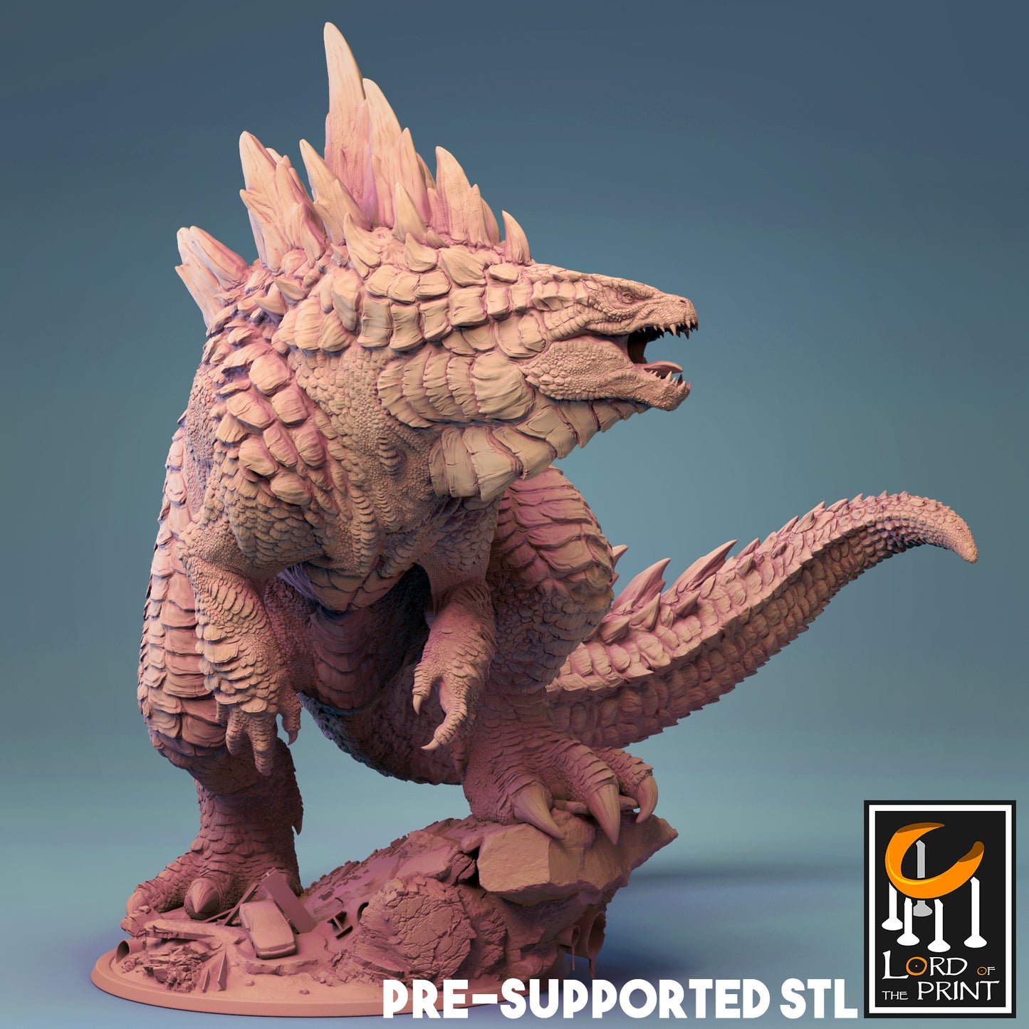 Godzilla Miniatur | 2 Optionen | Fantasy | RPG - Lord of the Print