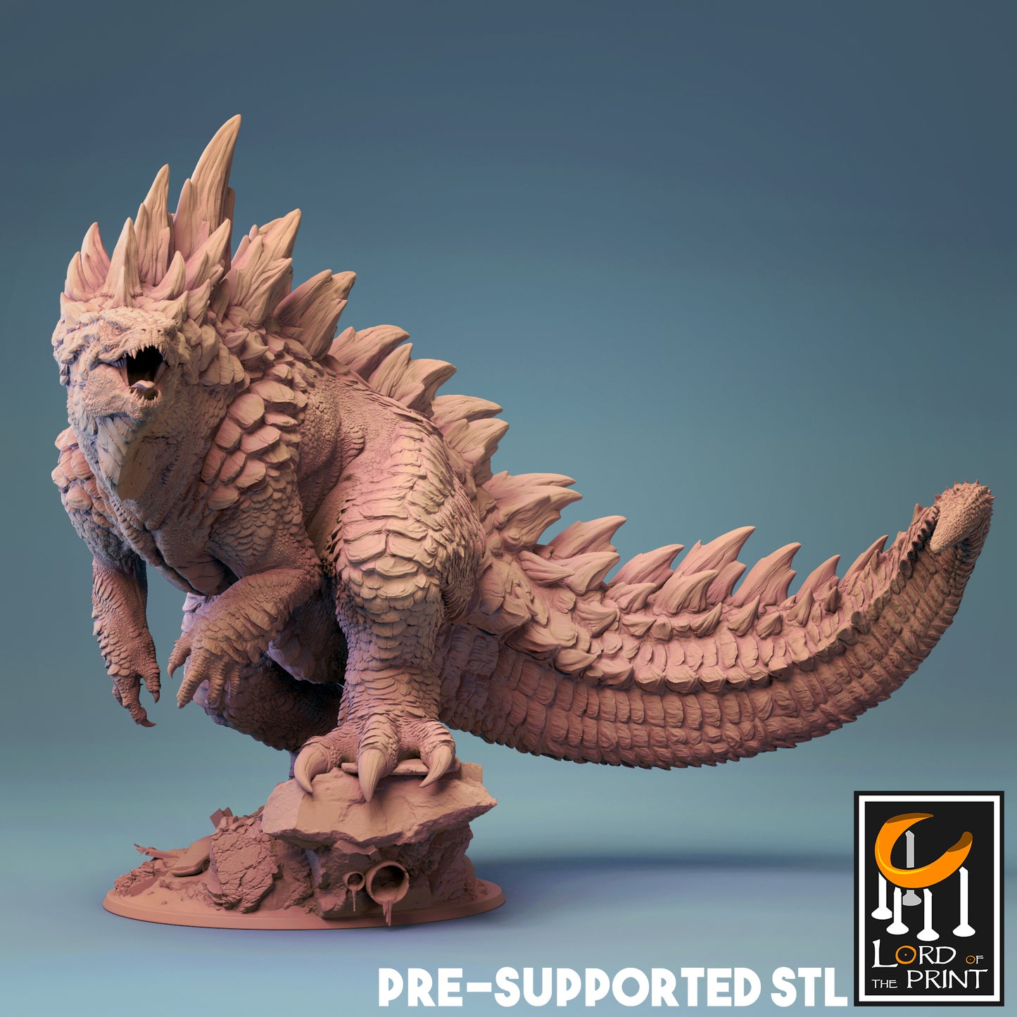 Godzilla Miniatur | 2 Optionen | Fantasy | RPG - Lord of the Print