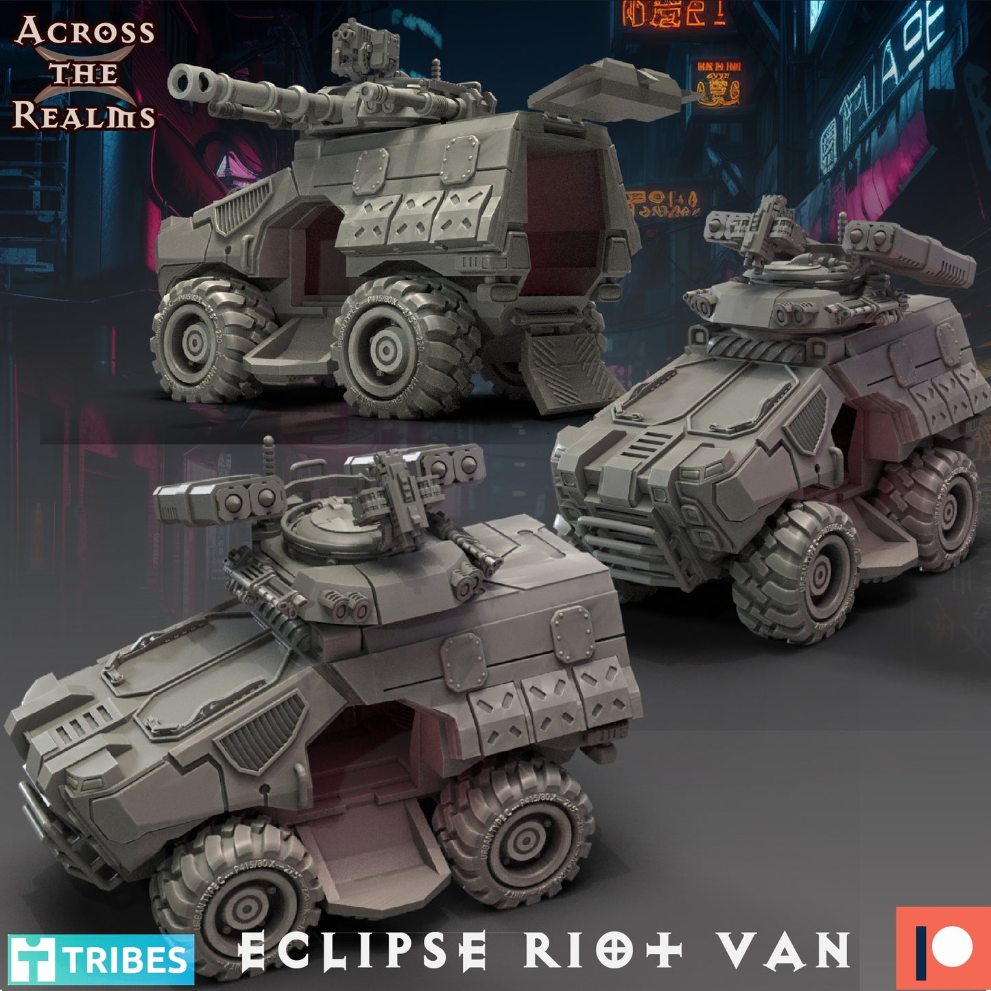 Eclipse Riot Van Miniatur | APC | Cyberpunk Riot Forces