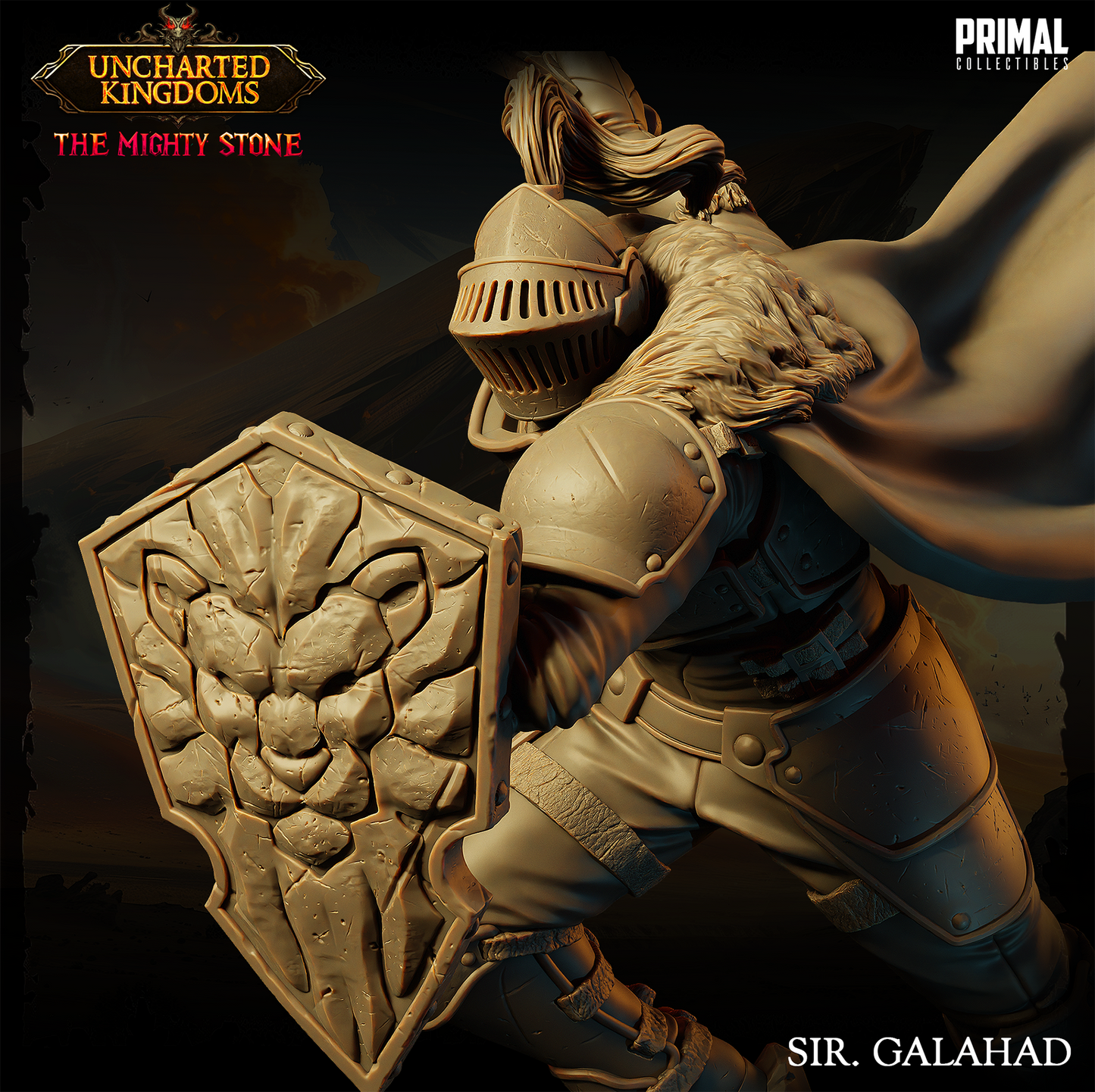 Knight - Sir Galahad Miniatur | Pathfinder | D&D | Primal Collectibles