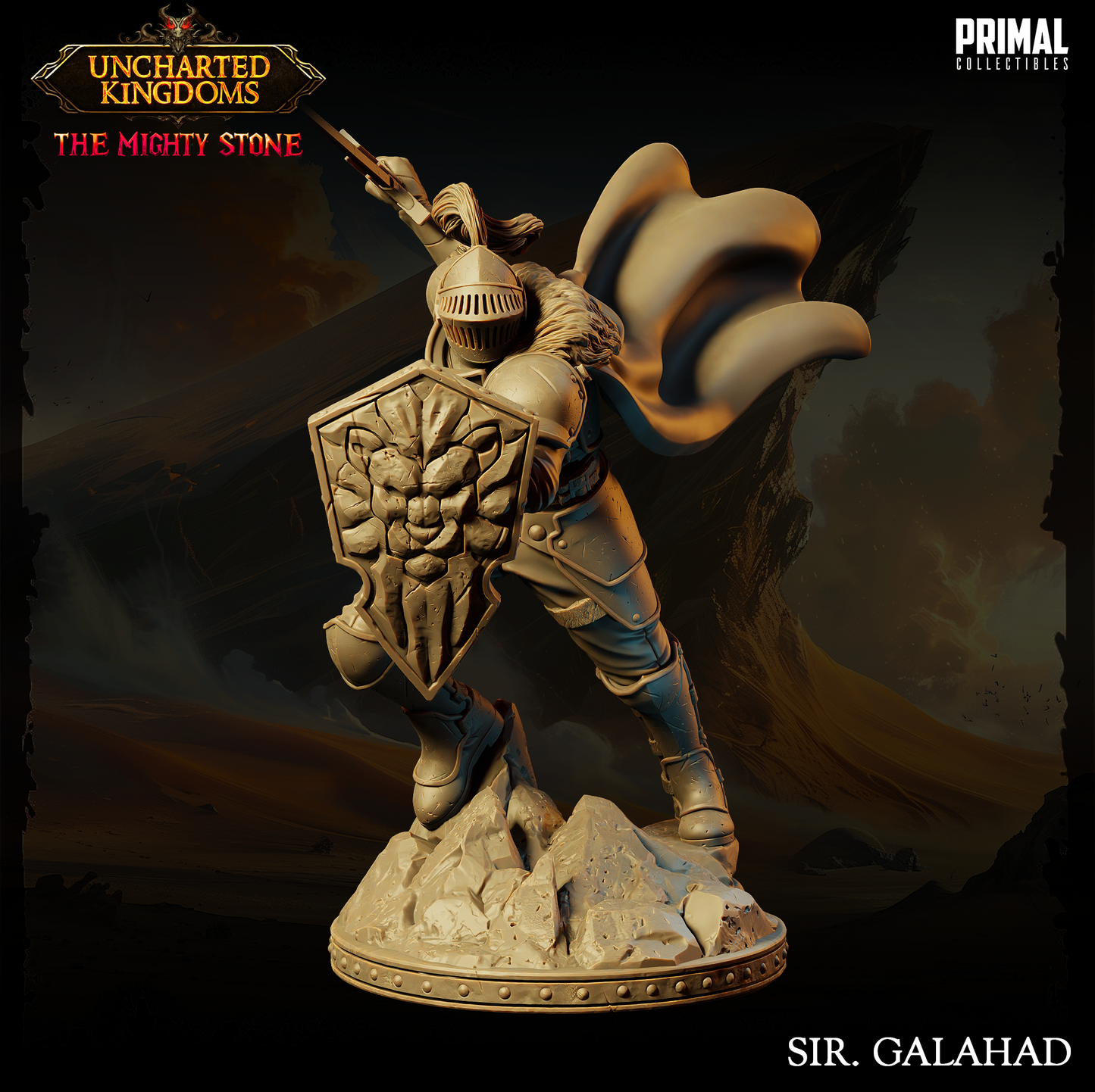 Knight - Sir Galahad Miniatur | Pathfinder | D&D | Primal Collectibles