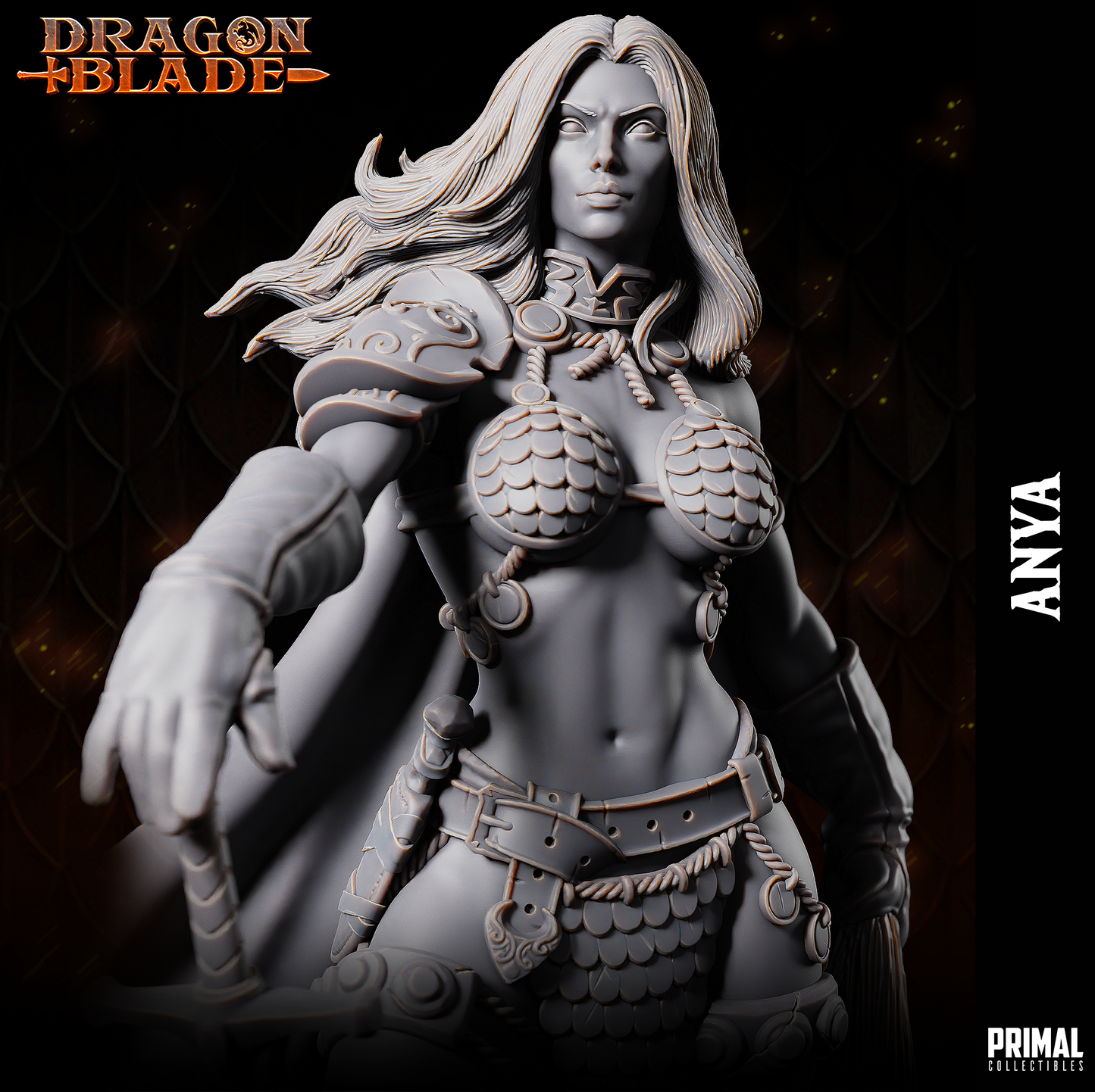 Barbarin Miniatur | Warrior Anya - Primal Collectibles