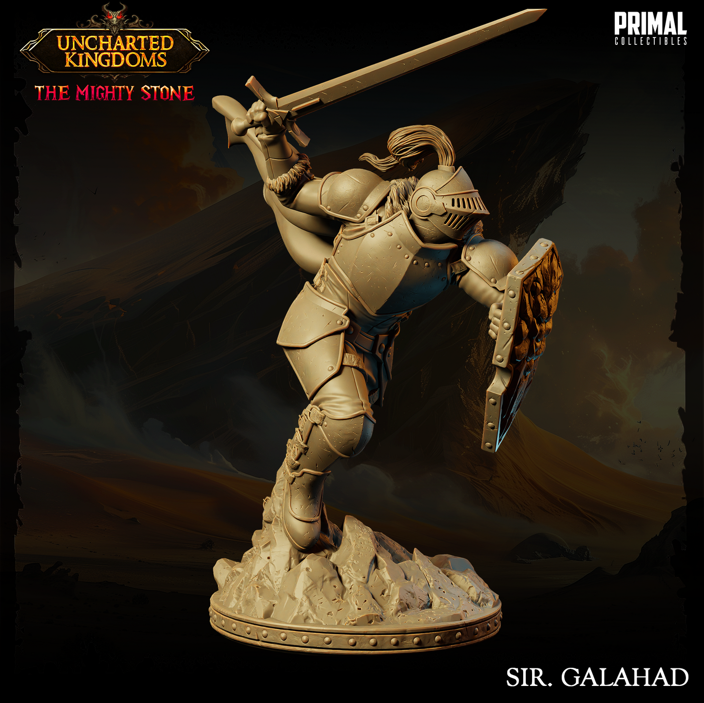 Knight - Sir Galahad Miniatur | Pathfinder | D&D | Primal Collectibles