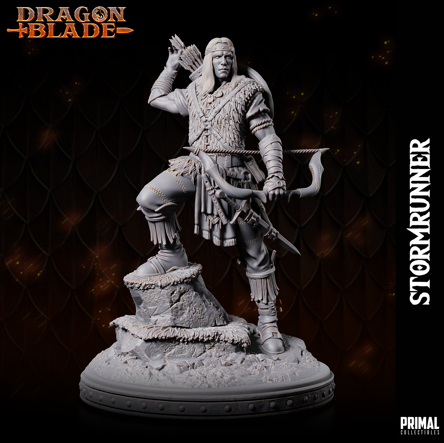 Ranger Miniatur | Stormrunner | Jäger | Scout | Pathfinder | Tabletop | DnD - Primal Collectibles