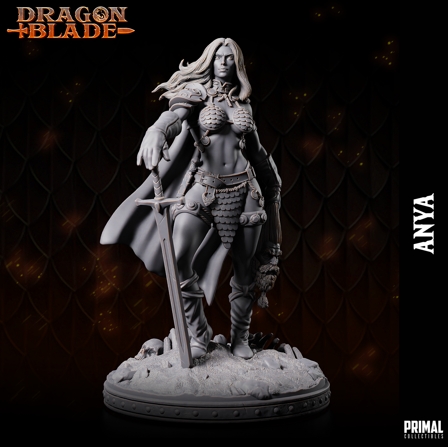 Barbarin Miniatur | Warrior Anya - Primal Collectibles