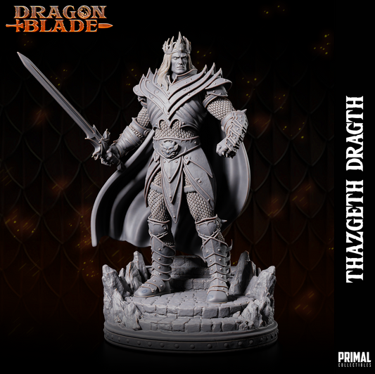 Fighter Miniatur | Wizard | Dragon Emperor Thazgeth Draght | 2 Optionen | Pathfinder | DnD | Primal Collectibles