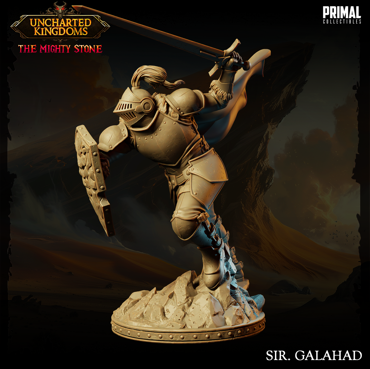 Knight - Sir Galahad Miniatur | Pathfinder | D&D | Primal Collectibles