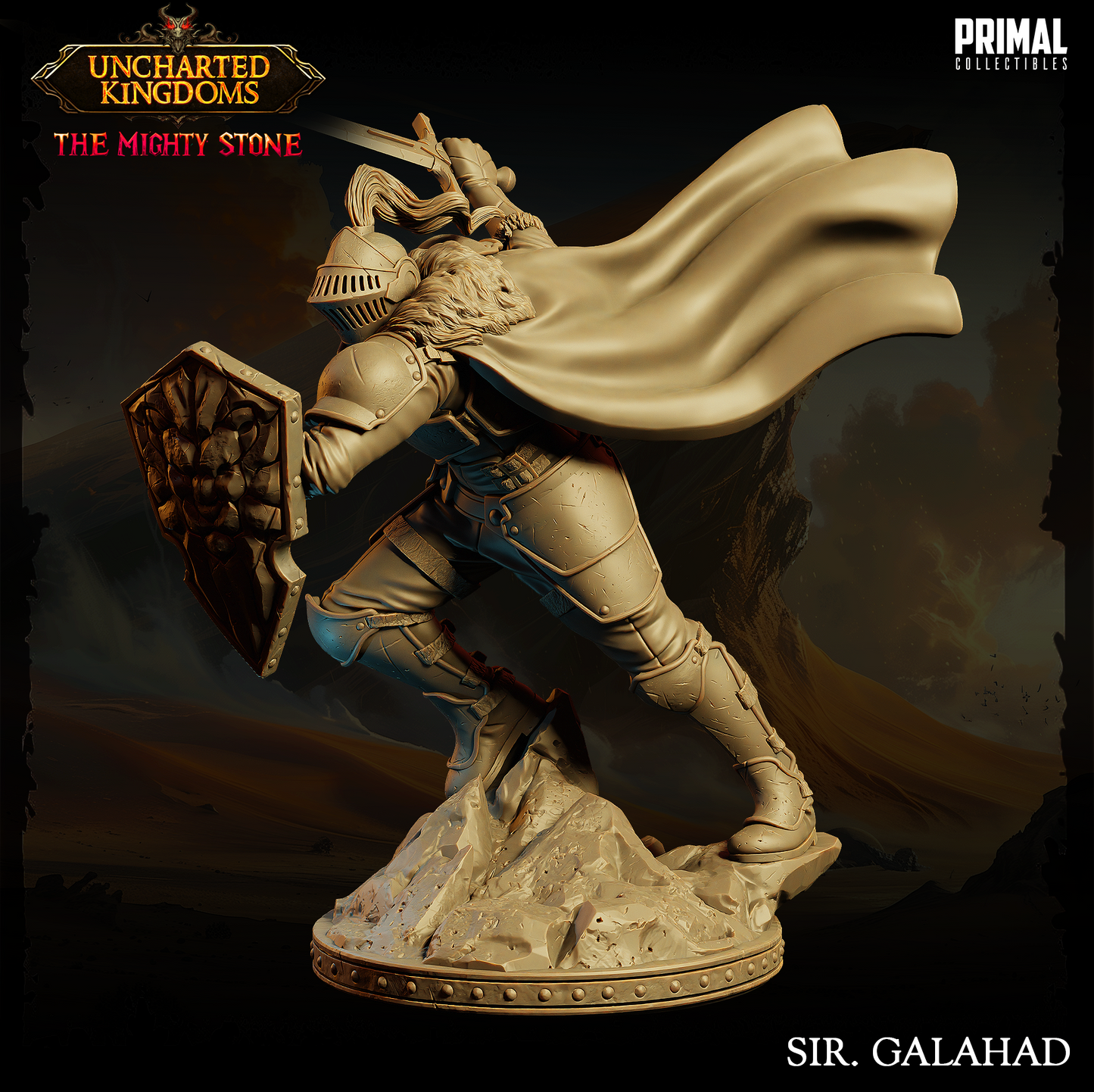 Knight - Sir Galahad Miniatur | Pathfinder | D&D | Primal Collectibles