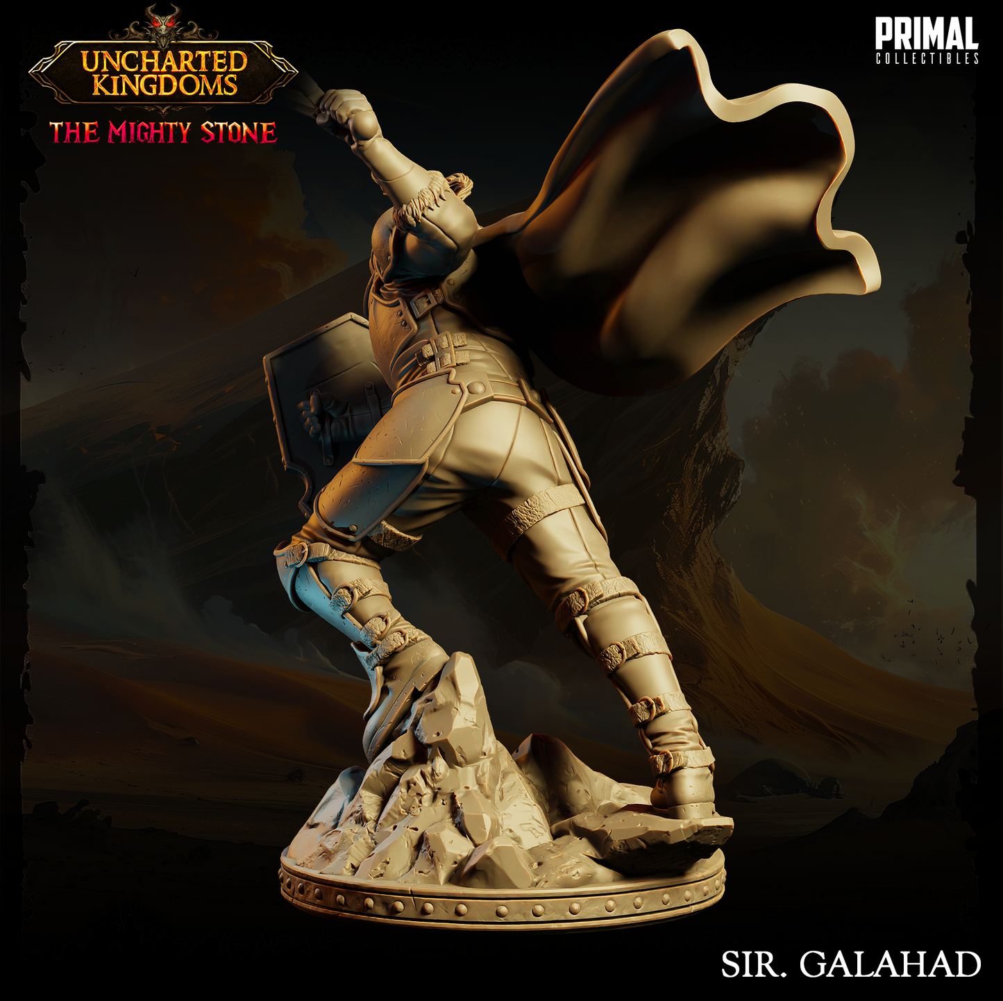 Knight - Sir Galahad Miniatur | Pathfinder | D&D | Primal Collectibles