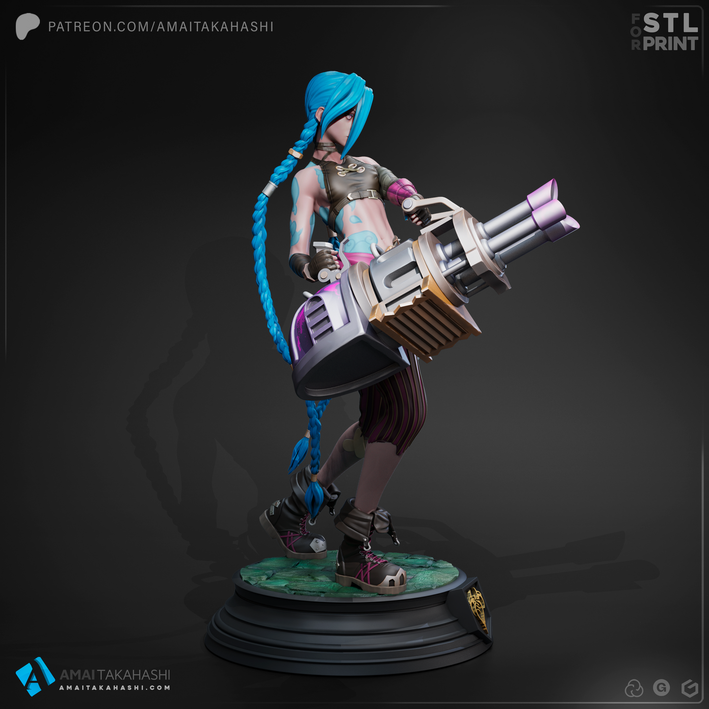 Jazz Miniatur | 1/10 scale | Fantasy | 135mm | Jinx- unbemalter Bausatz