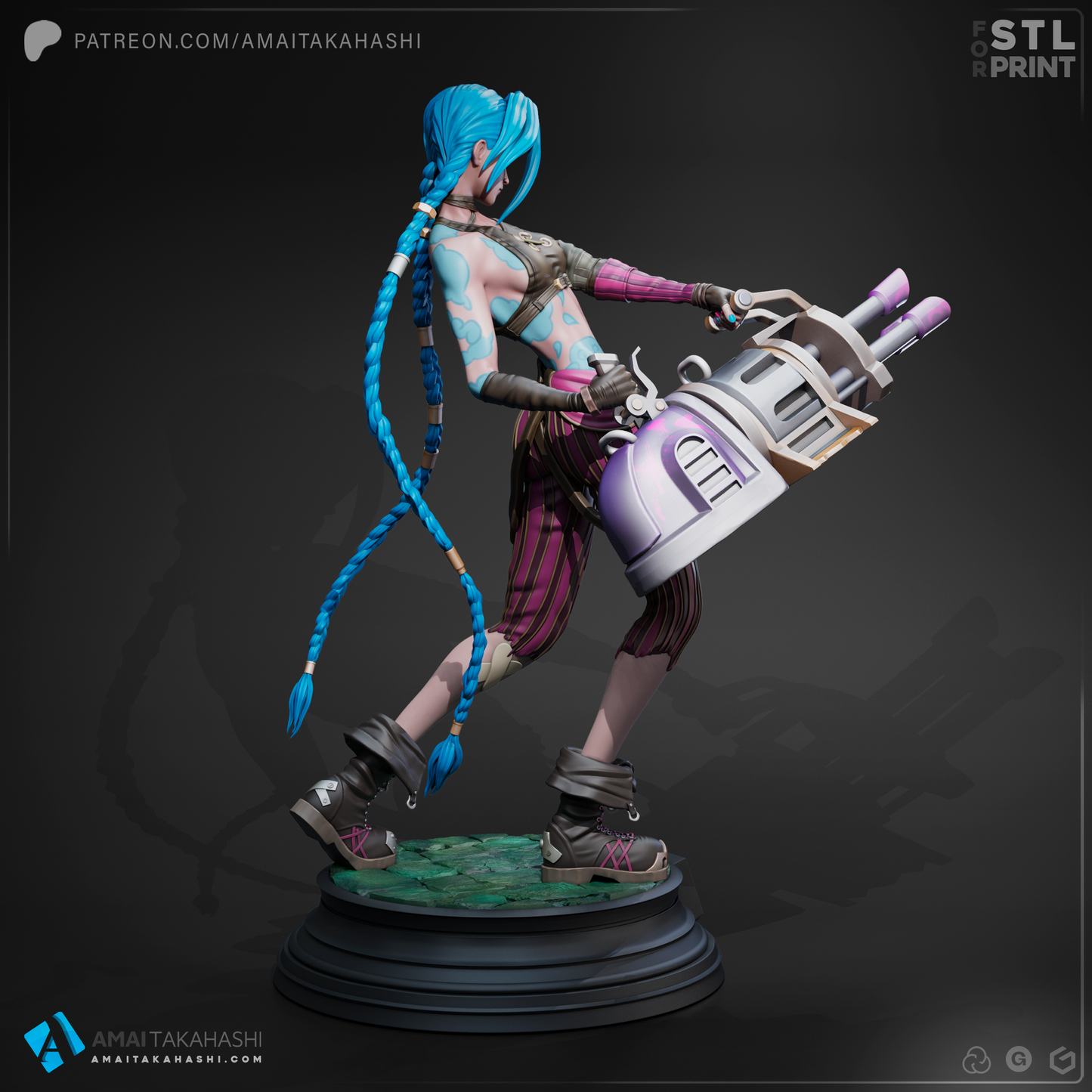 Jazz Miniatur | 1/10 scale | Fantasy | 135mm | Jinx- unbemalter Bausatz