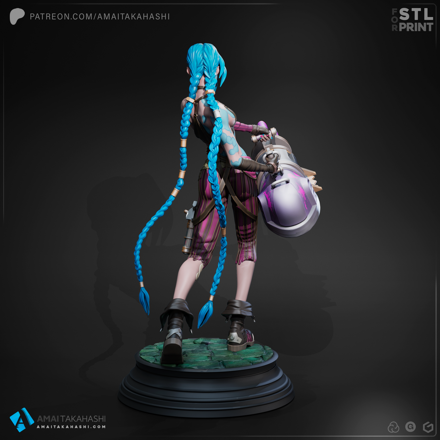 Jazz Miniatur | 1/10 scale | Fantasy | 135mm | Jinx- unbemalter Bausatz