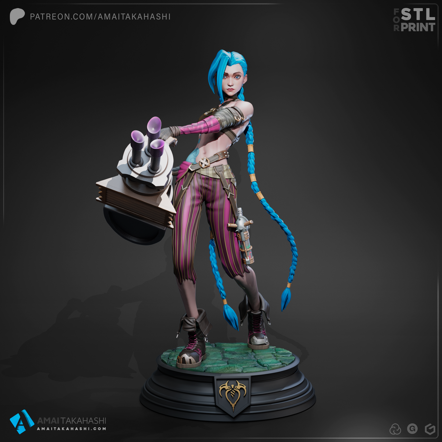 Jazz Miniatur | 1/10 scale | Fantasy | 135mm | Jinx- unbemalter Bausatz