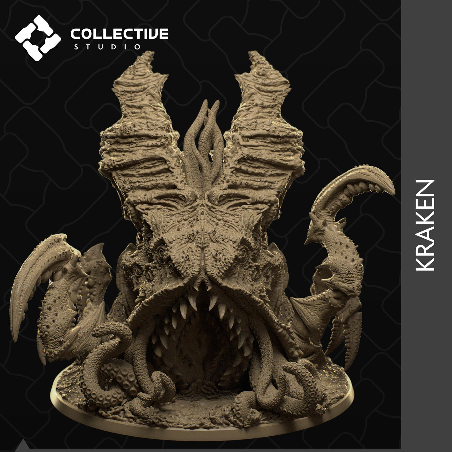 Kraken Miniatur | Seemonster |  TTGaming | Dnd | Pathfinder | Collective Studio