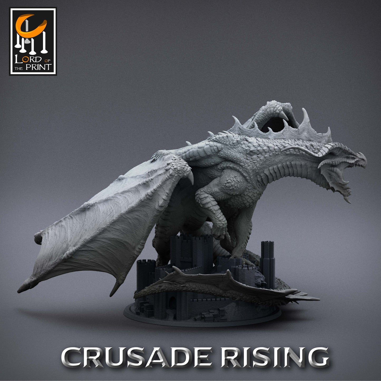 Chromatischer Roter Drache Miniatur | Crusade Rising | DnD | Lord of the Print