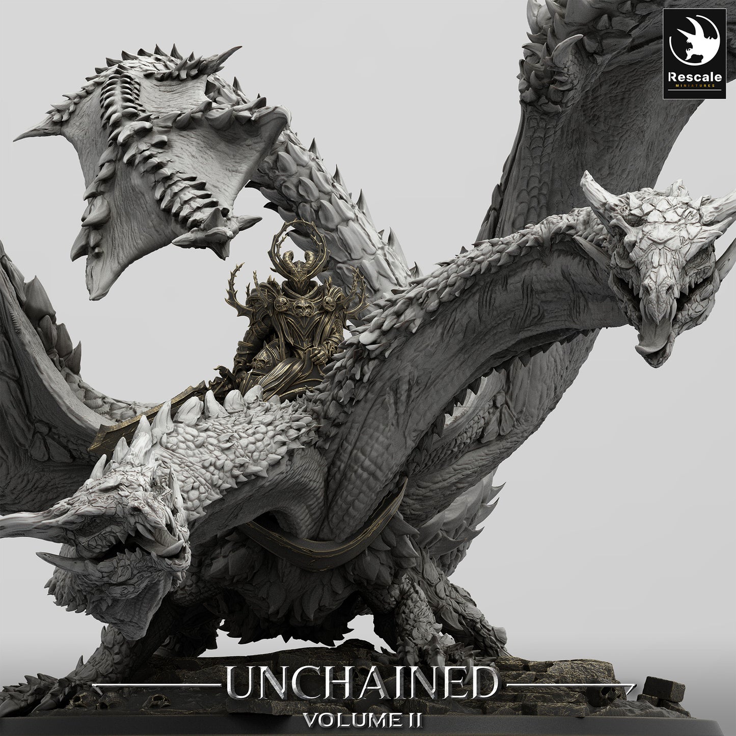 Drache Bialmuth Miniatur | two Headed Dragon | Rescale Miniatures