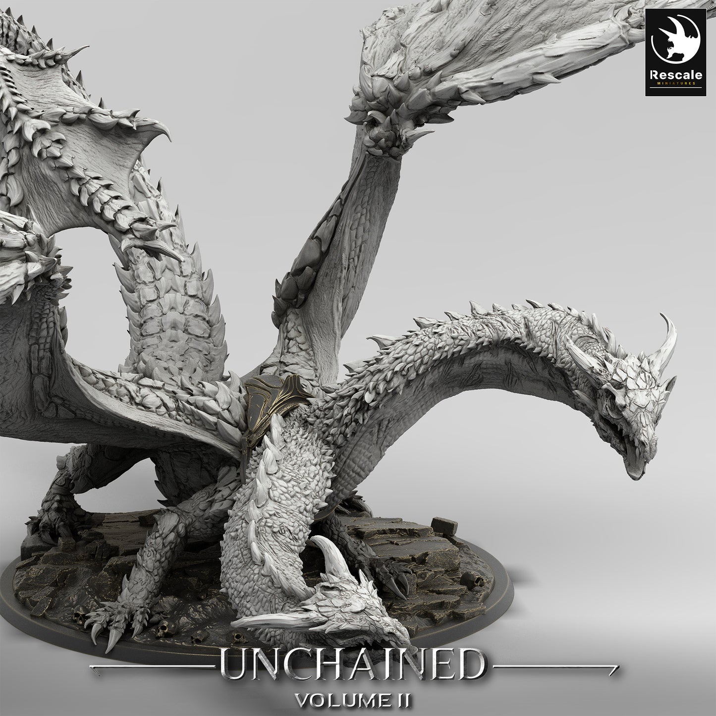 Drache Bialmuth Miniatur | two Headed Dragon | Rescale Miniatures